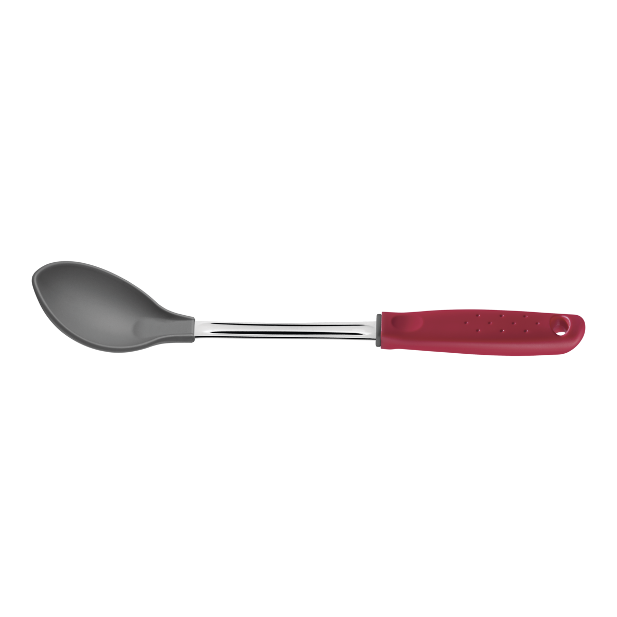 Tramontina basting spoon with red handle